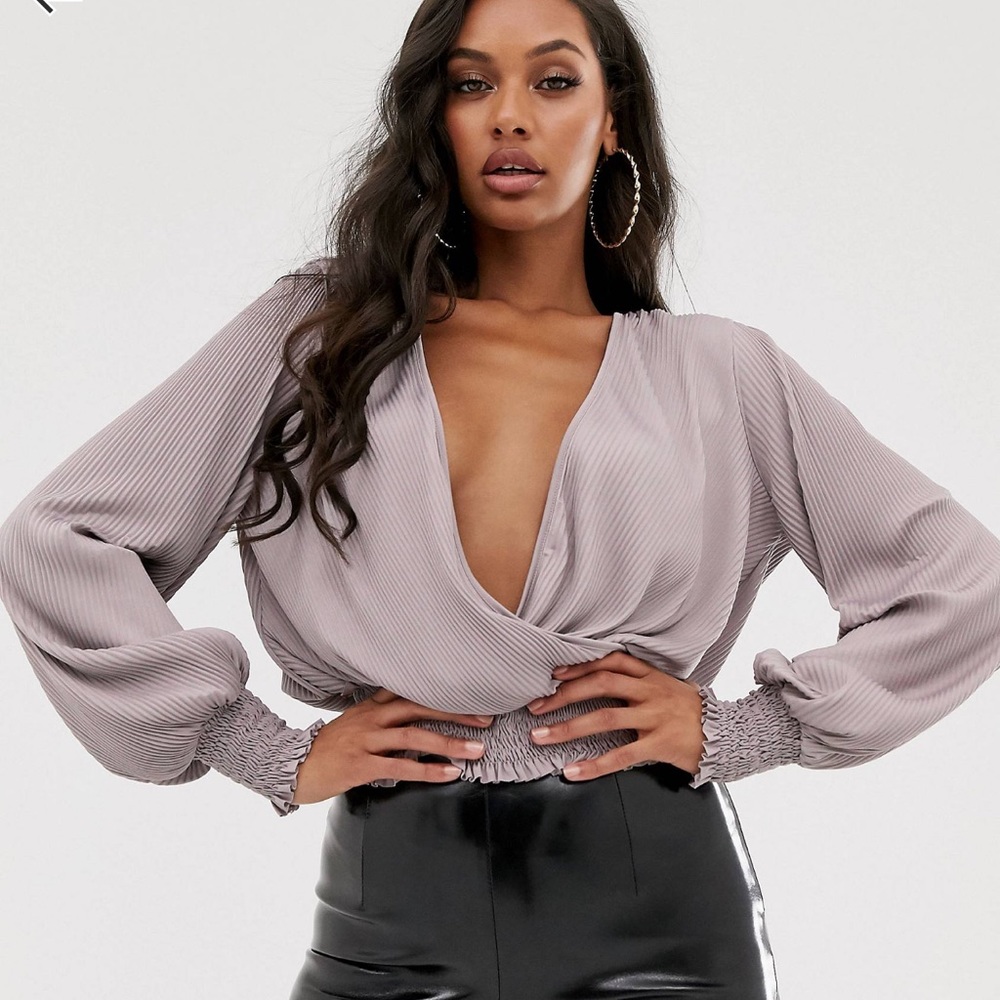Asos purple blouse